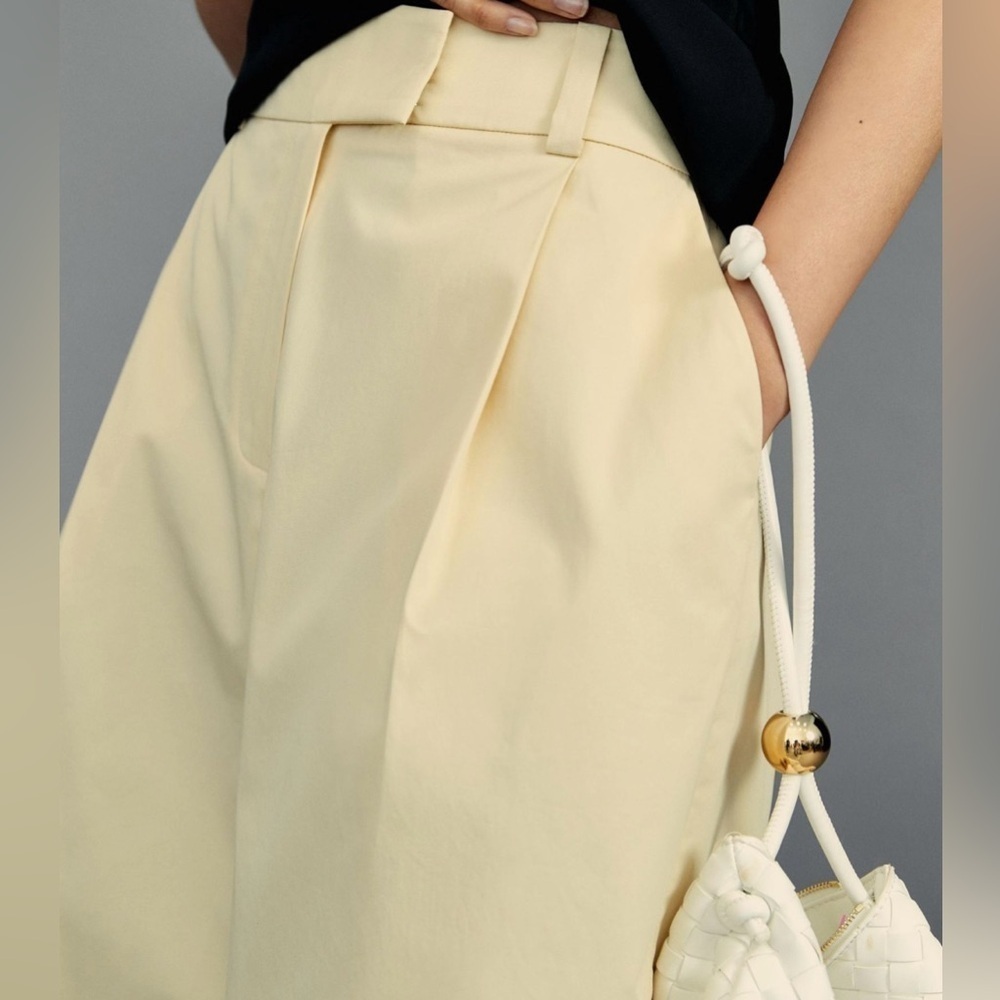 Anthropologie Exquise Cropped Pleated Trousers - Picture 4 of 10